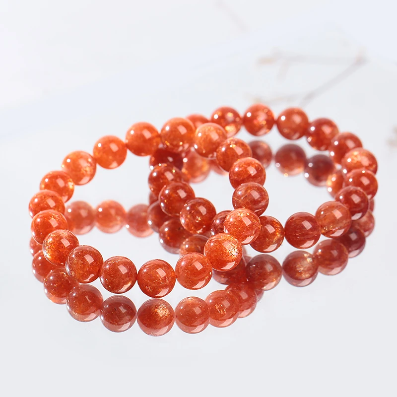 坦桑尼亚老矿金太阳高级别爆闪10.8-11mm单圈手链162多样性发其一