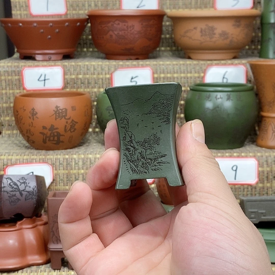 紫砂花盆我在等他