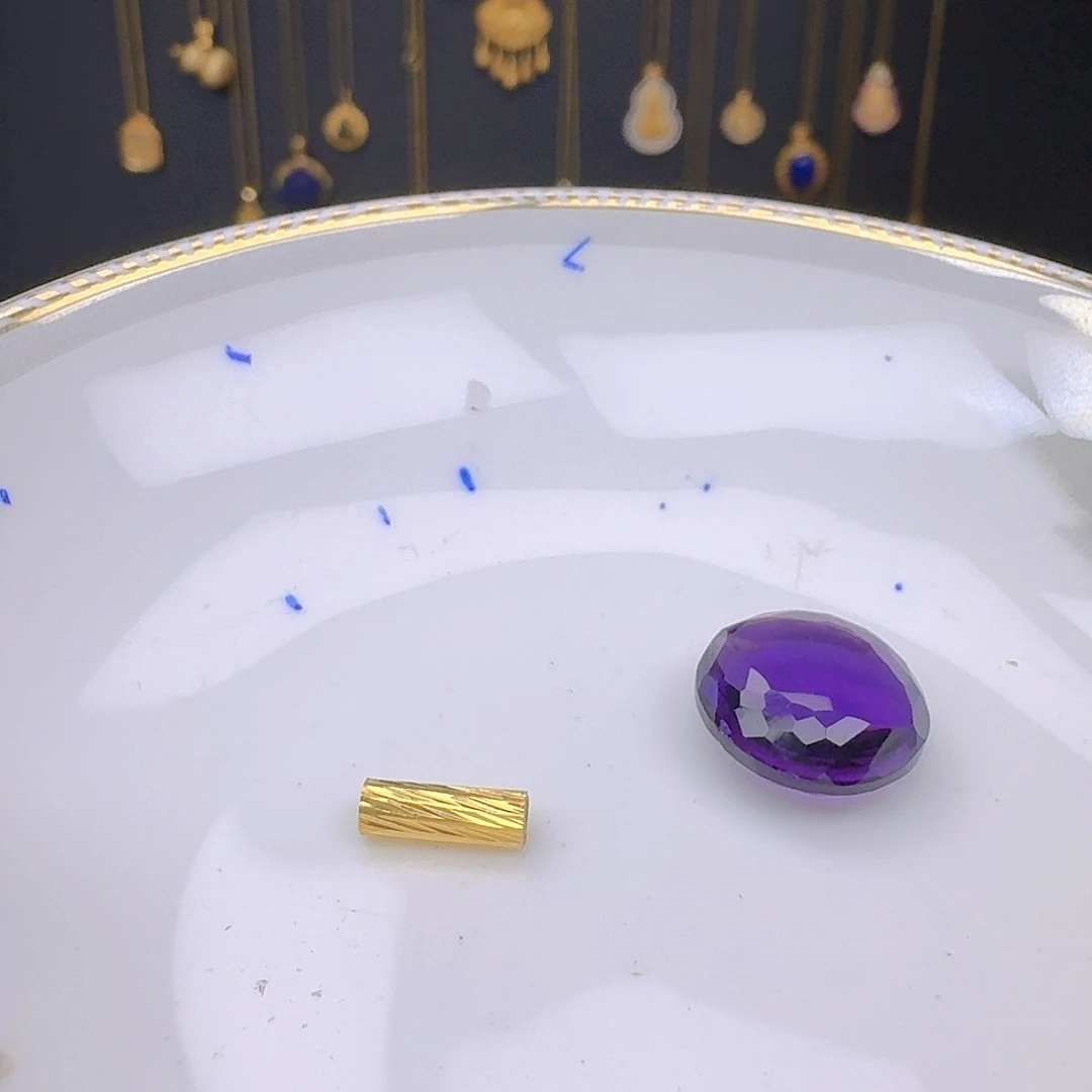 颈饰银S925镶嵌紫晶紫水晶925镶嵌68