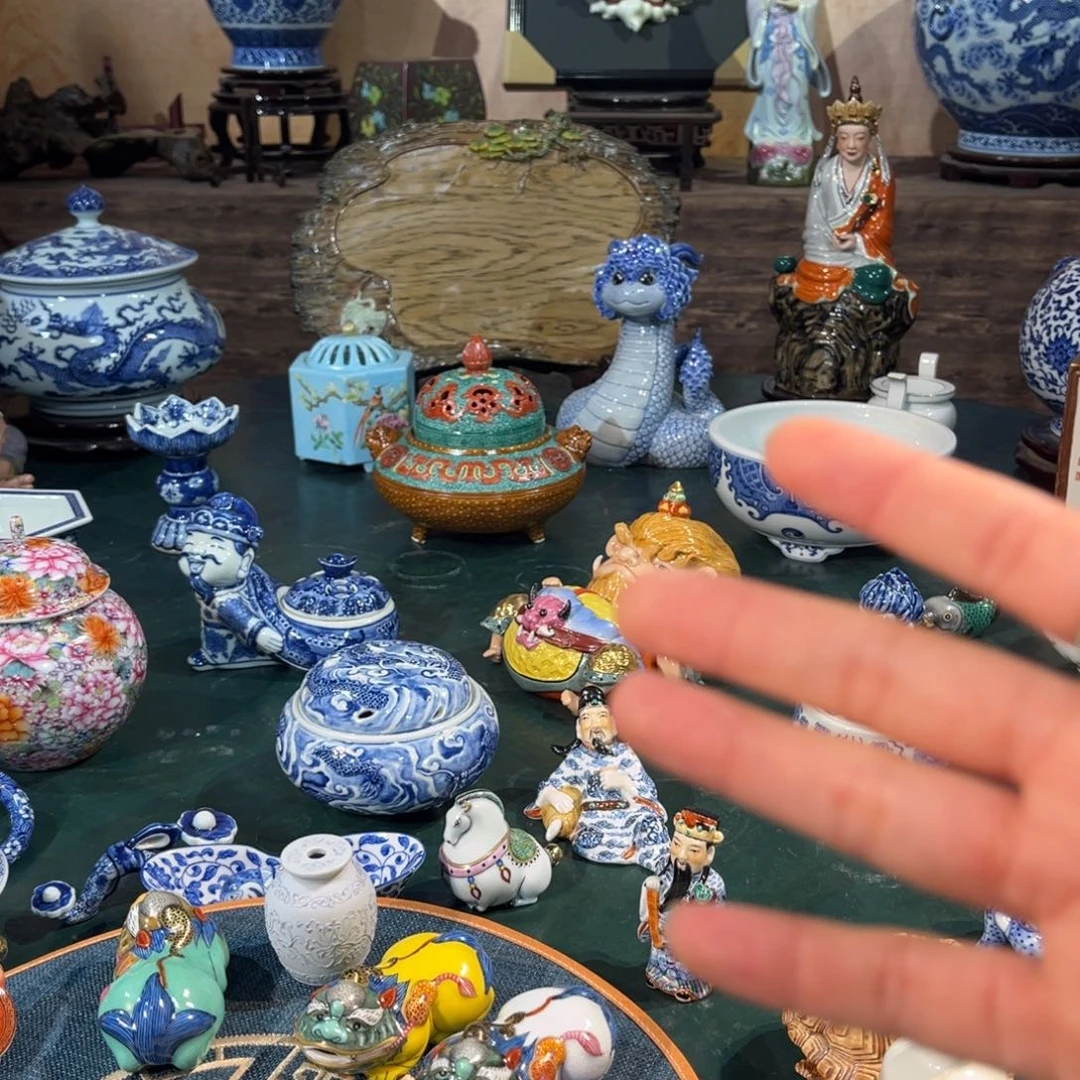 爱***墨瓷片猪猪水滴和狮子壶承11111111111111111