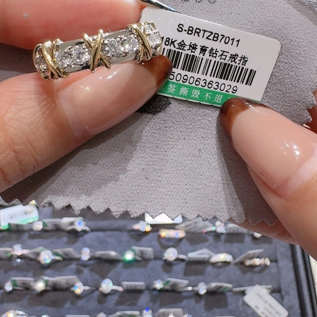 节***节18K金镶嵌实验室培育钻石16