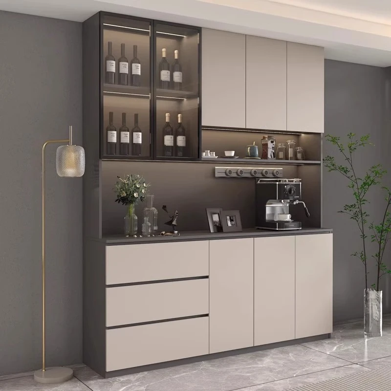 北欧轻奢餐边柜靠墙一体酒柜现代简约客厅家用储物柜收纳柜