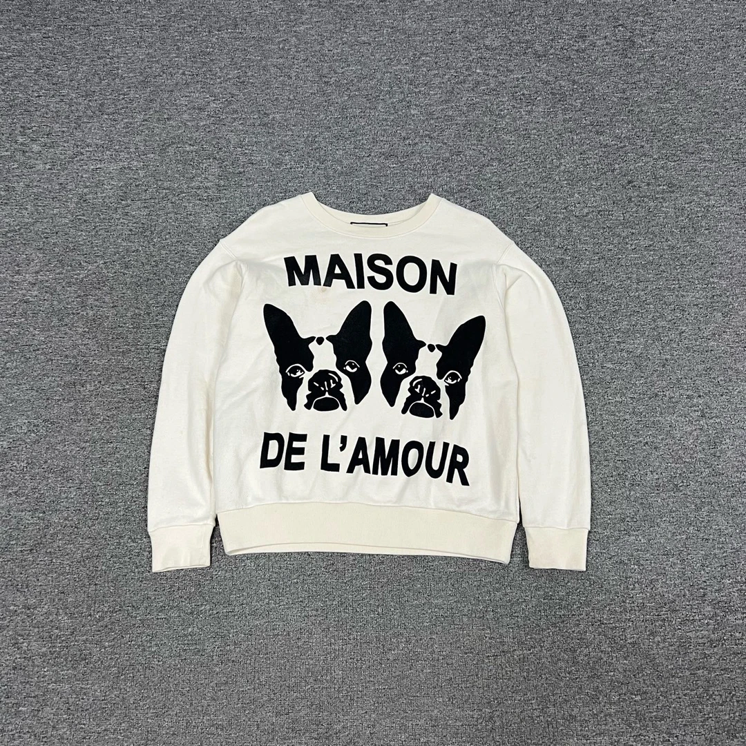 99新 AMIPARIS Gucci 古驰 背后水钻LOGO法斗卫衣 xxs码 99新