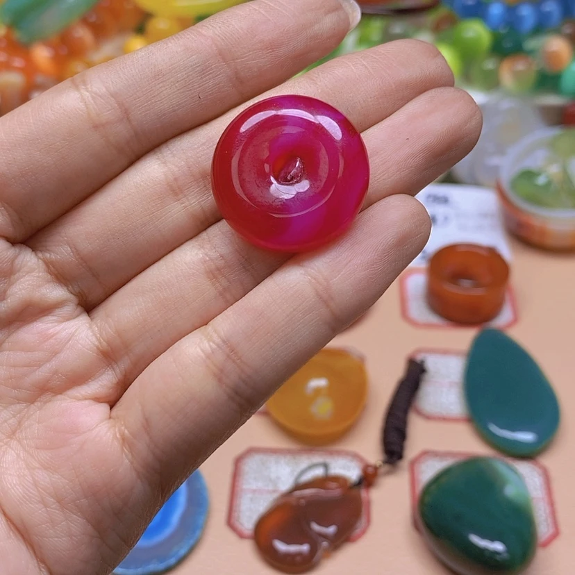 【闪购商品】玛瑙/玉髓颈饰未镶嵌橘***?