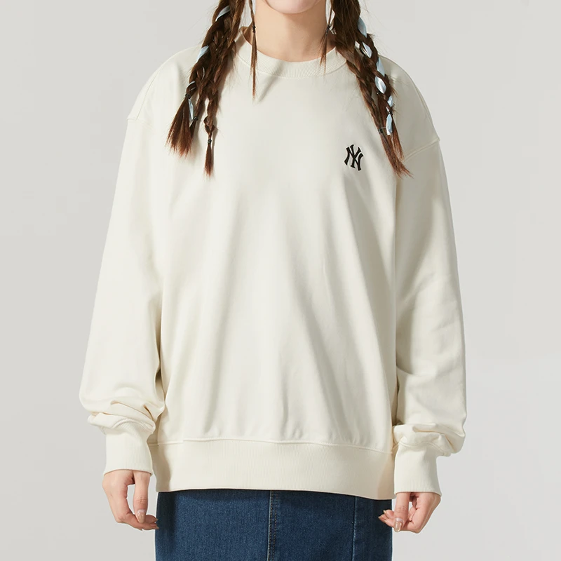 MLB圆领卫衣男装女装2025新款运动休闲服时尚情侣套头衫3AMTB0151