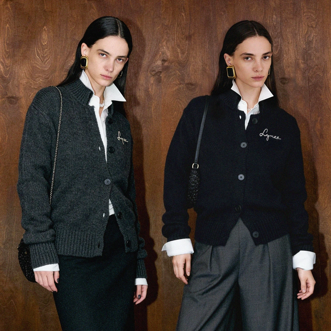 LYNEE 绵羊毛立领短开衫 LGD2FAK177