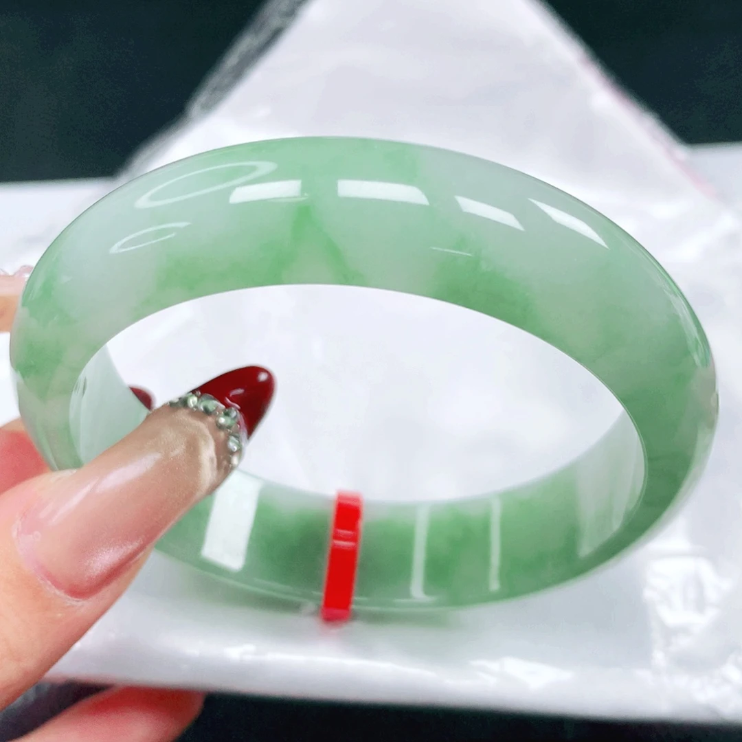 翡翠未镶嵌手镯58.59