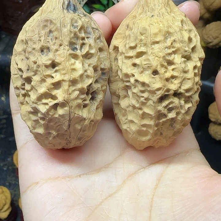 枫***林文玩核桃吊坠古董花瓶40尺