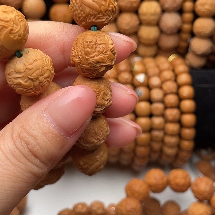 猴头核桃吊坠体验款龙马关公