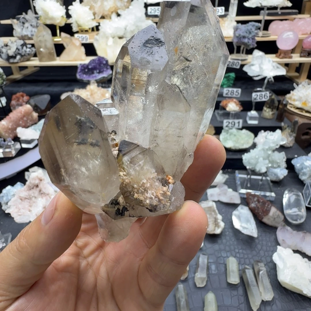 石材天然水晶摆件