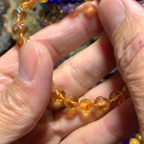 水晶手串刻面未镶嵌8mm刻面手串