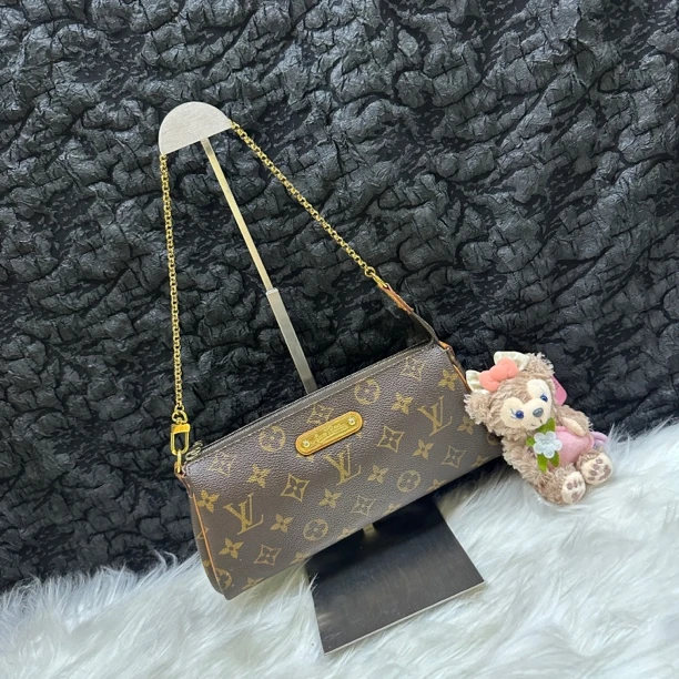95新 LouisVuitton/路易威登 LV老花Eva 单肩包链条包