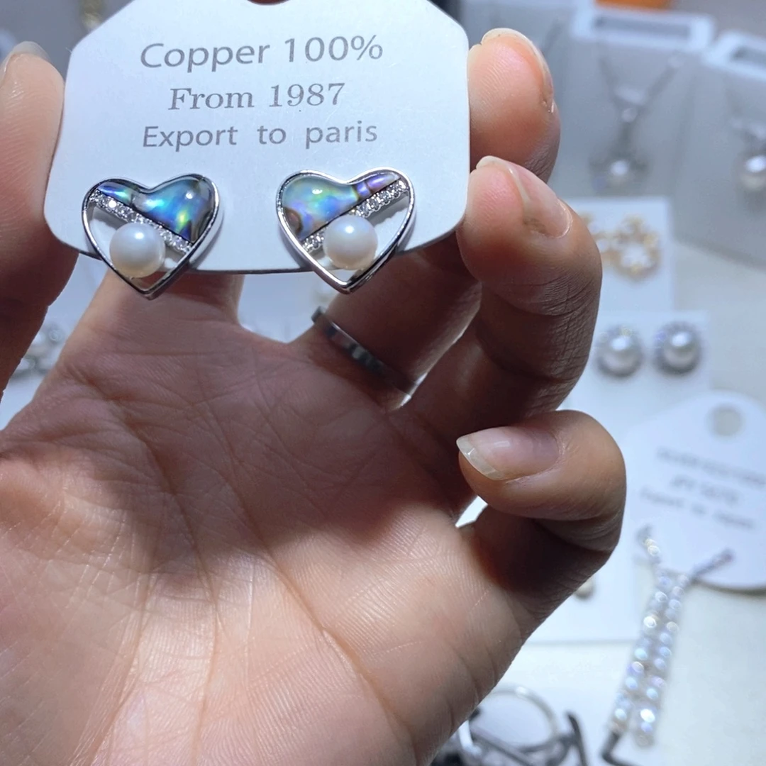 未镶嵌淡水珍珠耳饰