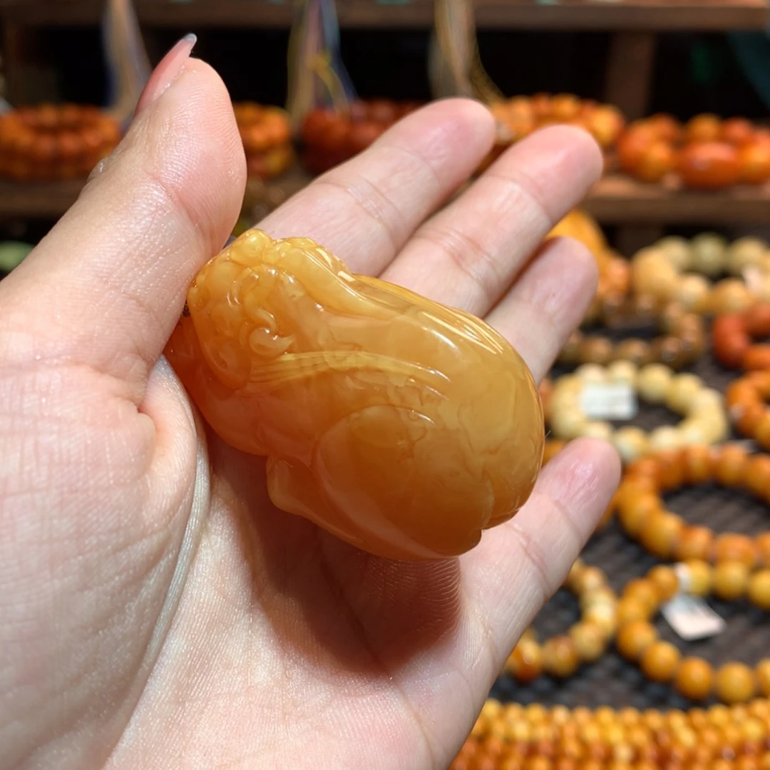 【闪购商品】琥珀吊坠(不含链)未镶嵌王*鱼