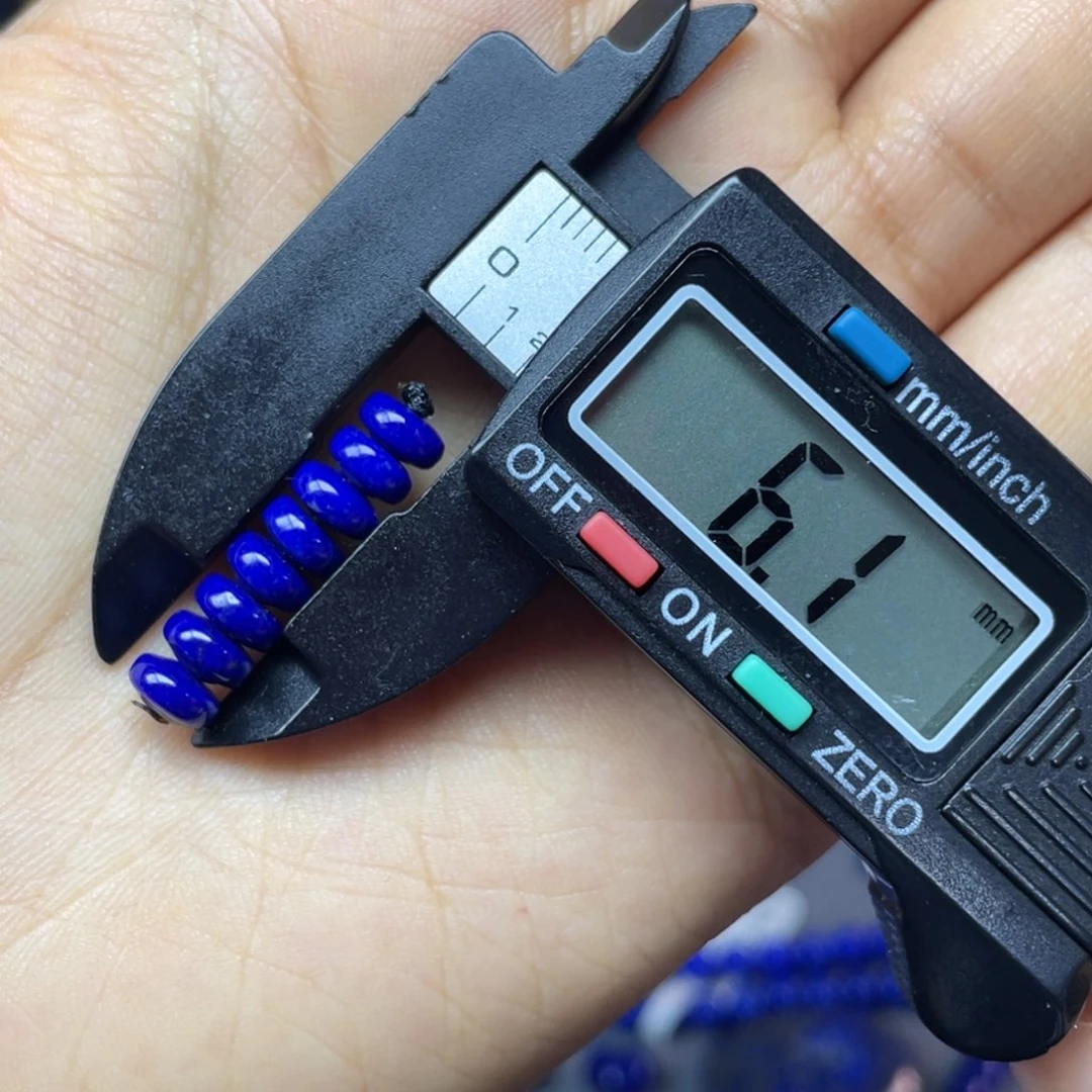 青金石未镶嵌6mm隔片配饰