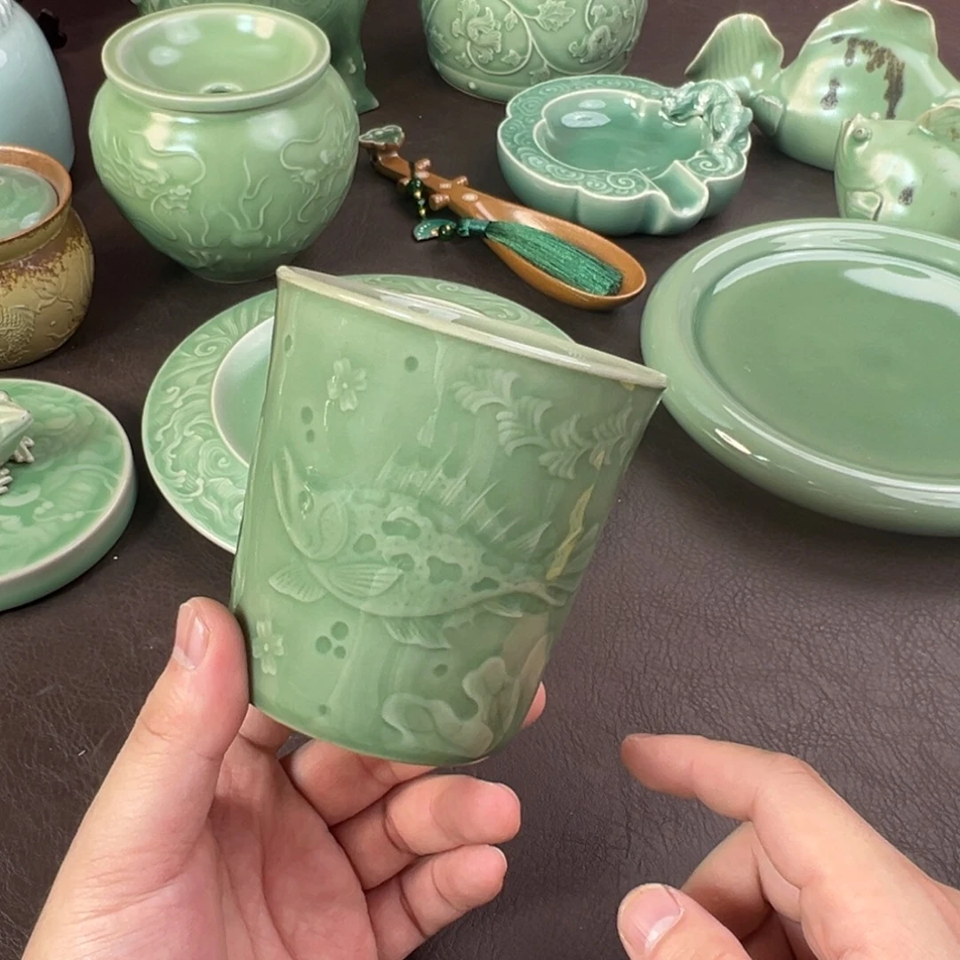 青此次比赛青瓷茶器