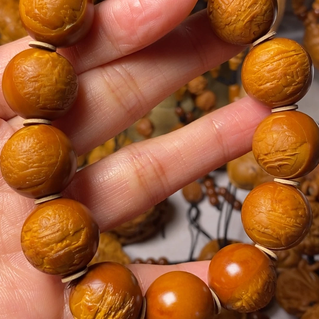 S***a橄榄核手串/手链光珠风景