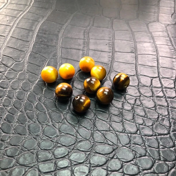 黄虎眼单珠单珠通孔配饰diy手串手链LZY12多样性发其一