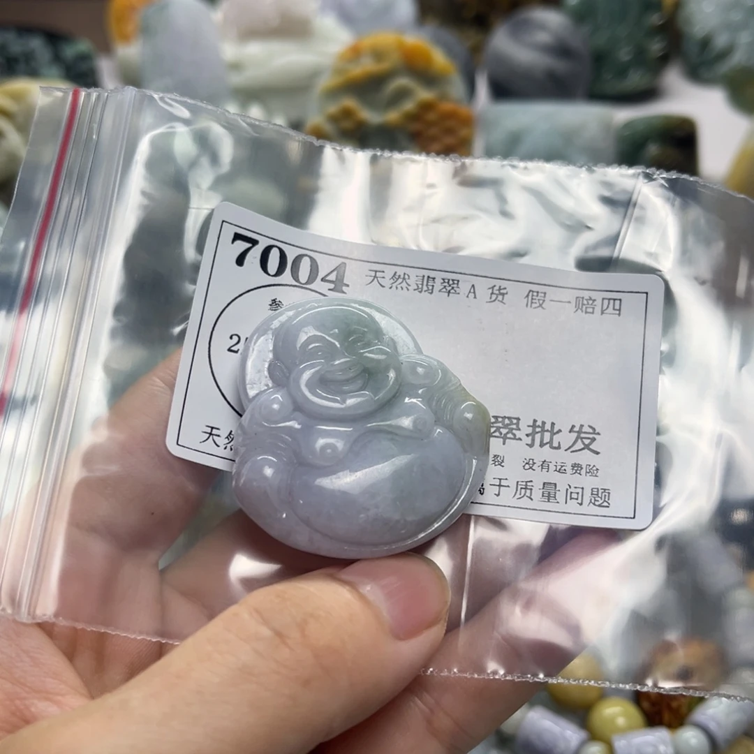 木***八翡翠未镶嵌颈饰7004