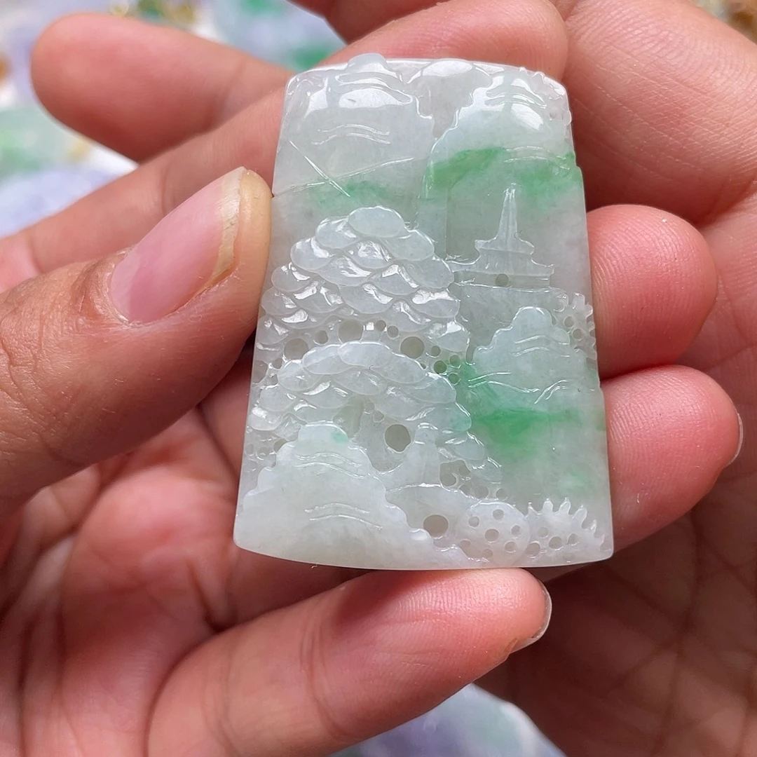 颈饰未镶嵌翡翠翡玉缘翡翠