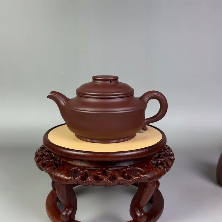 幸***人茶壶紫泥八卦如意300 cc左右
