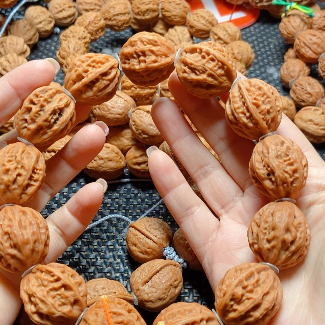 文玩核桃手串火焰八棱6