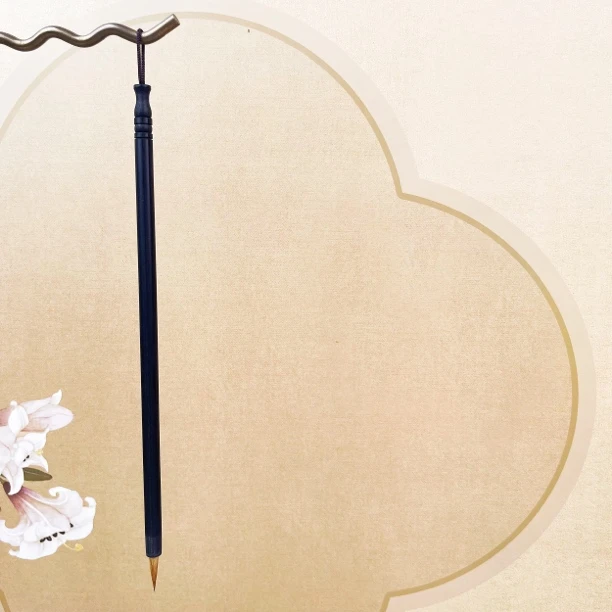 黑檀狼毫小楷抄经小楷小行书瘦金体勾线专用出锋2.0cm口径0.5cm