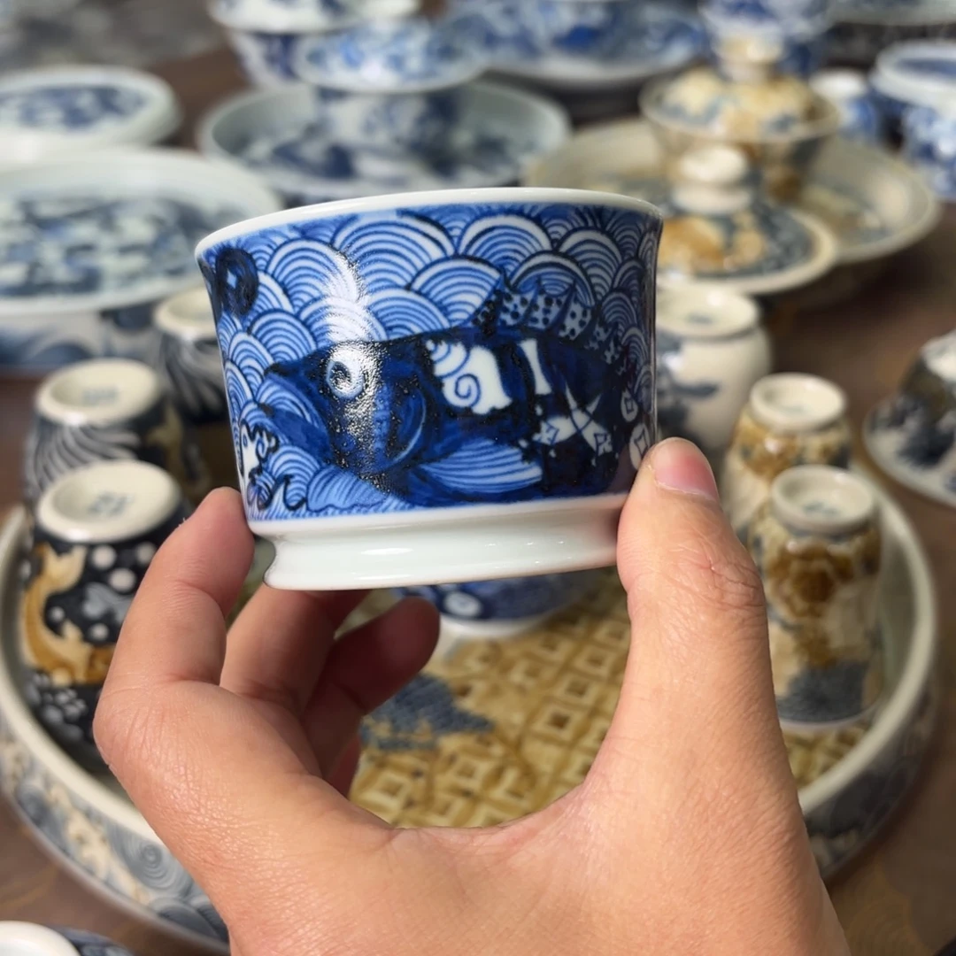 摆件陶瓷景德镇手绘茶器