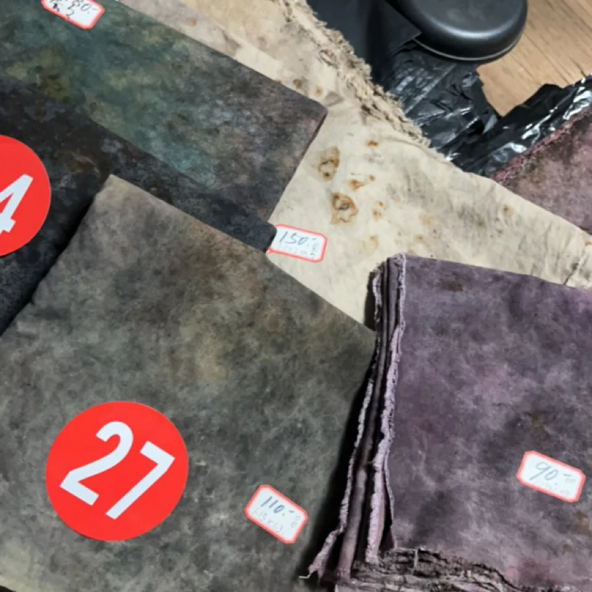 手工植物染色布 我是蛋蛋专拍