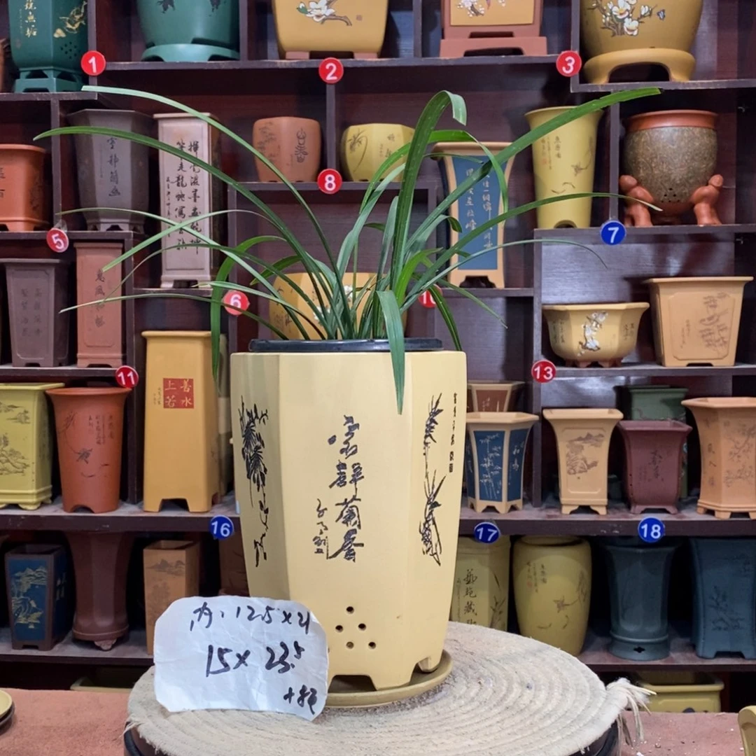 紫砂艺术紫砂花盆