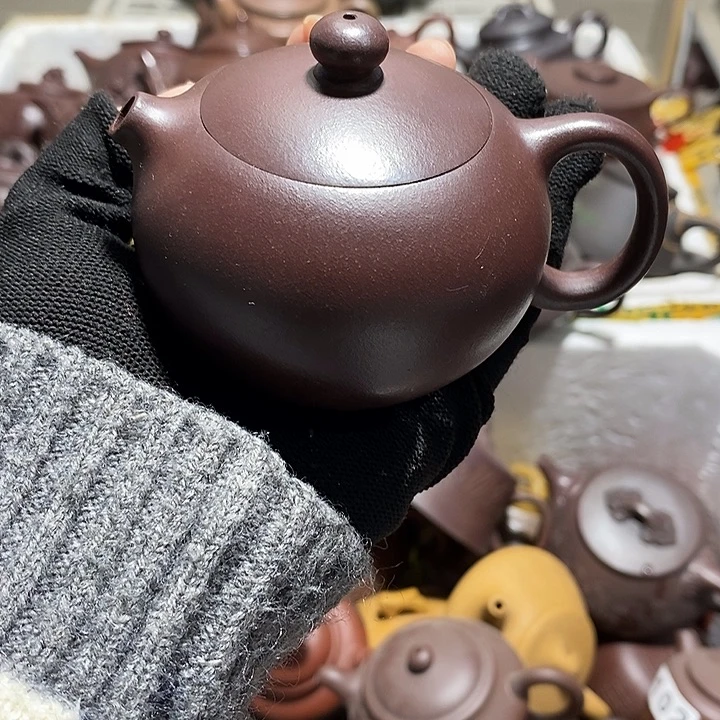 紫砂茶壶微瑕微笑