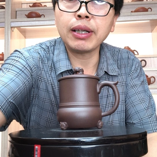 茶杯紫泥三足金蟾容量400