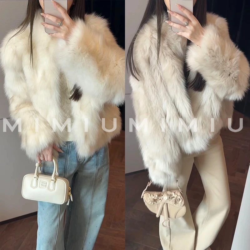 【mimius】U 芬兰进口SagaFurs皇冠级狐狸毛双色皮草外套汉服G10290