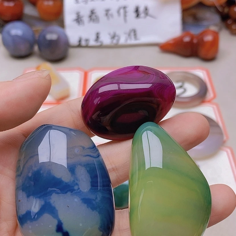 【闪购商品】未镶嵌玛瑙/玉髓珠宝半成品泡**三