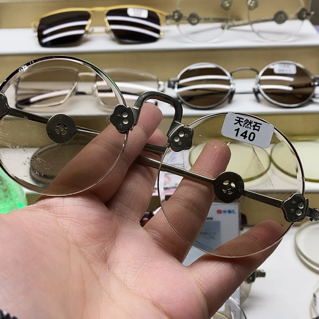 天然老梁加厚复古圆