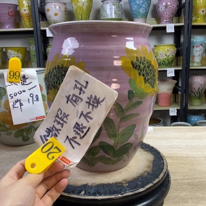 景德镇高温陶瓷花盆