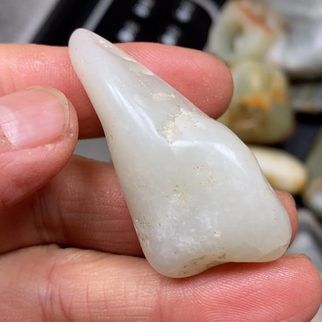 和田玉挂件银S925镀金镶嵌