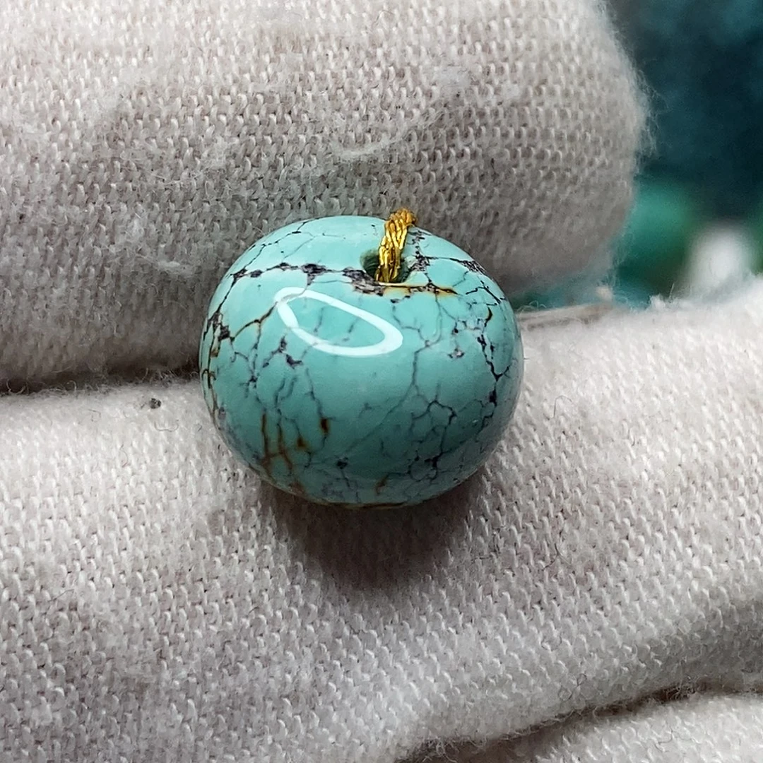 绿松石未镶嵌天然原矿 带武汉地大证书