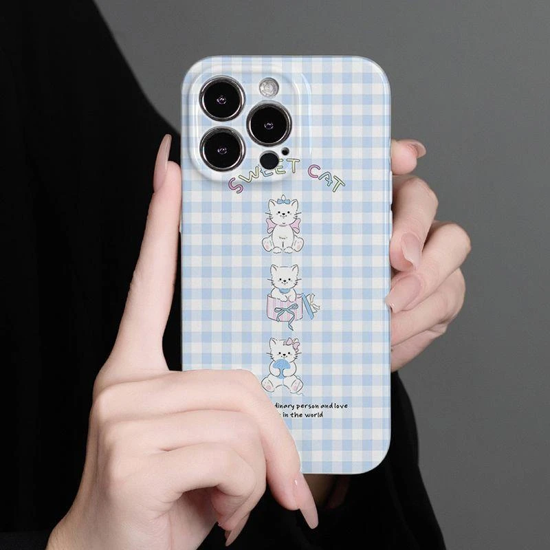 三只小猫适用于苹果13手机壳iPhone15新款14菲林16全包12小众11/x