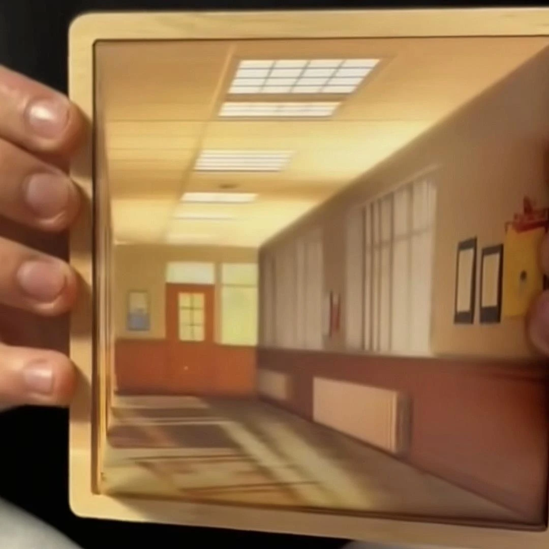 三维立体摆件模型四维空间幻术走廊裸眼3d小夜灯几何三维立体画图