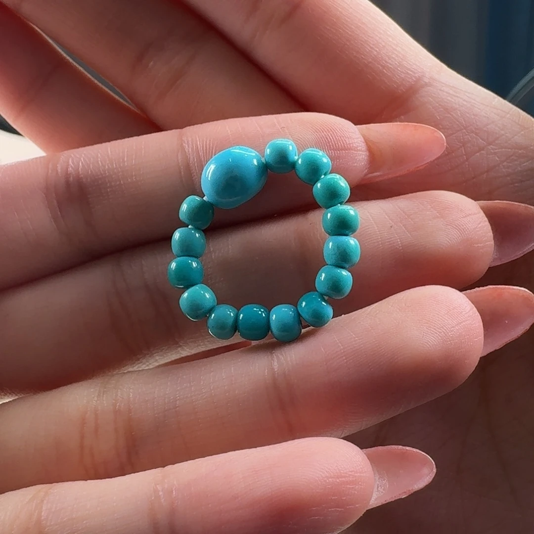 绿松石未镶嵌吊坠(不含链)戒指