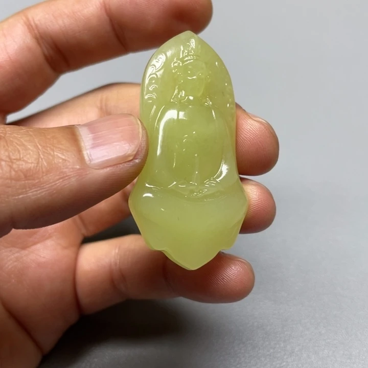 吊坠(不含链)未镶嵌和田玉淡**云