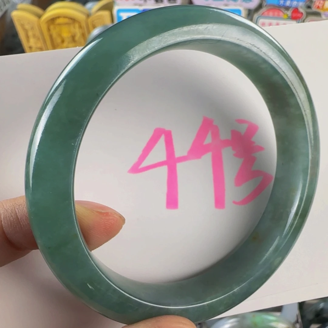 未镶嵌手镯翡翠老坑58老蓝水