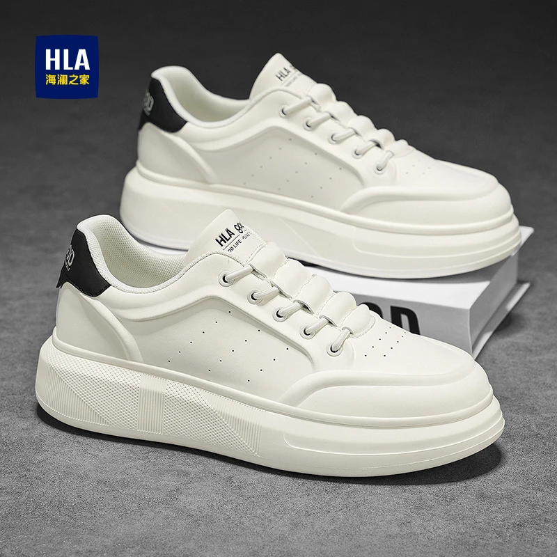 HLA/海澜之家男鞋正品秋季新款舒适板鞋高级感休闲软底防滑潮鞋