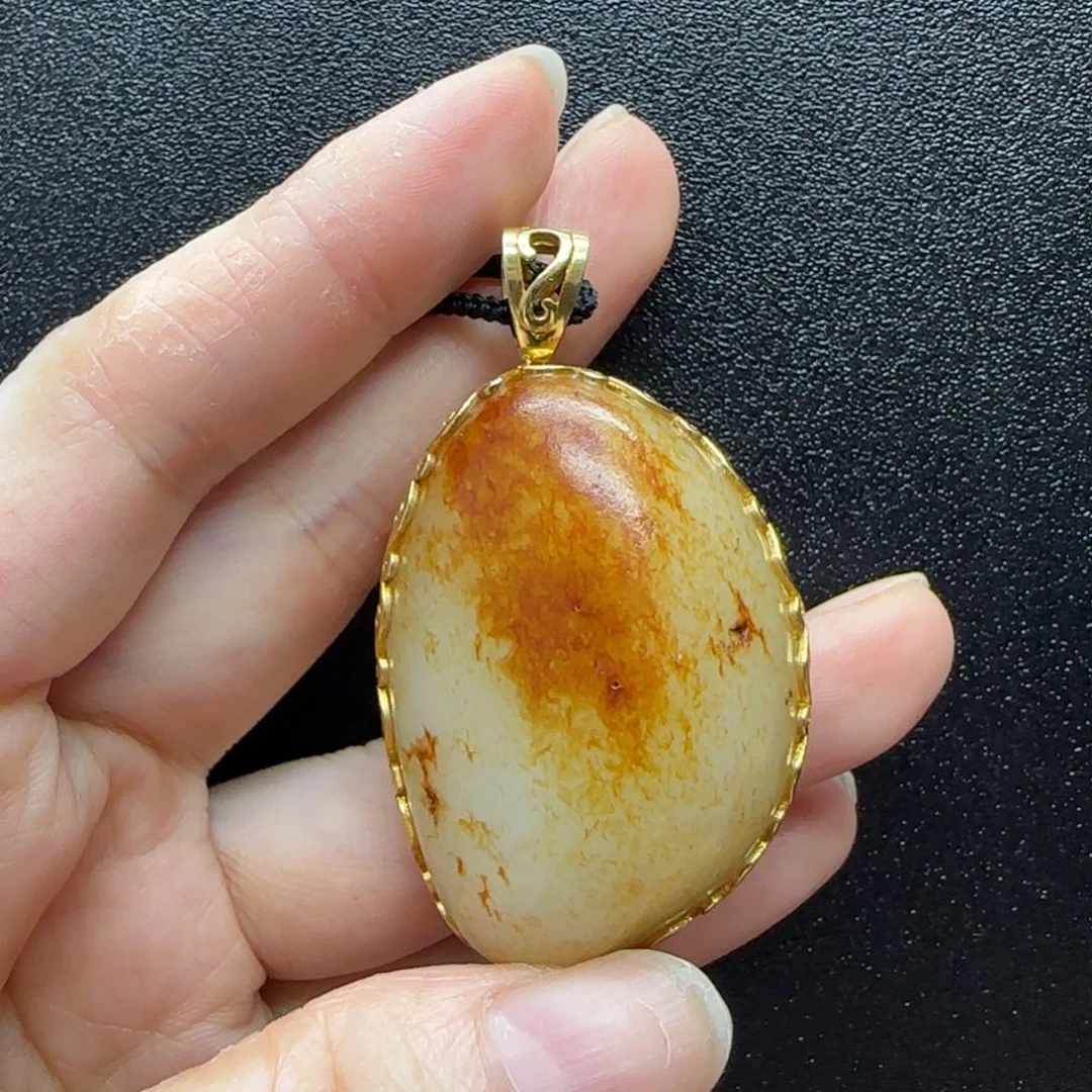 和田玉未镶嵌挂件