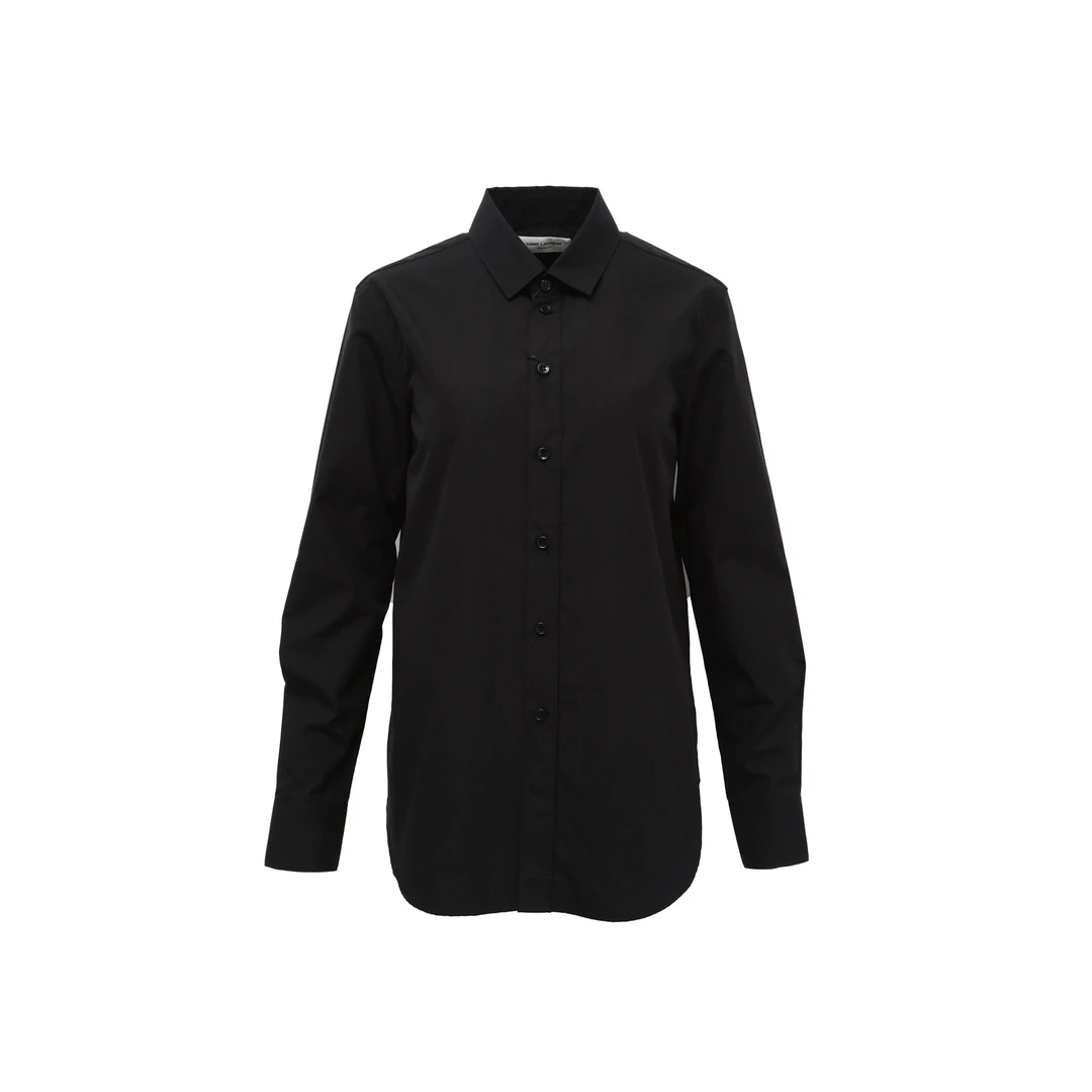 99新 YSL/圣罗兰 【lu】 纯色单排扣 衬衫P225581784