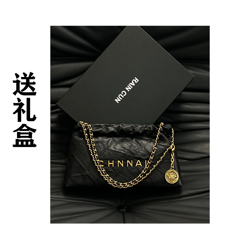 【南沙瑞熙】ZT-8531-黑色斜跨菱格时尚手提包百搭简约复古包女
