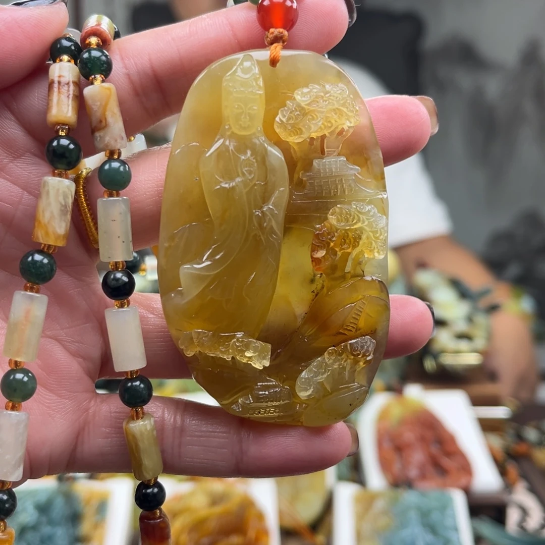 岫玉未镶嵌挂件挂件