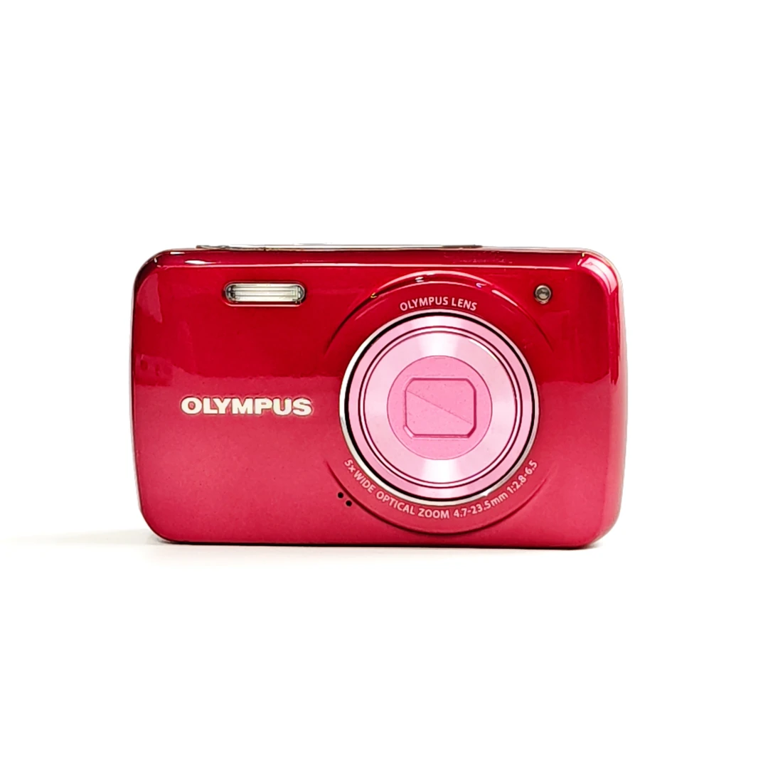 95新 Olympus/奥林巴斯 vh210红色1400万像素5倍变焦ccd数码相机