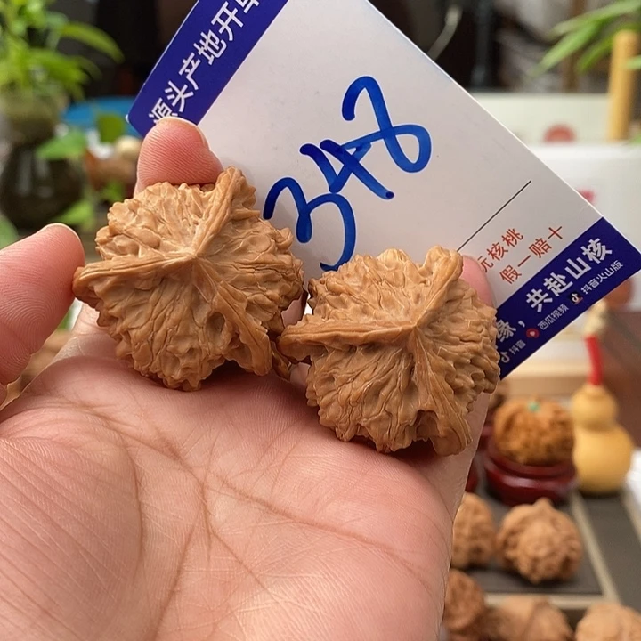 文玩核桃把件39天然盘山矮桩奔348号